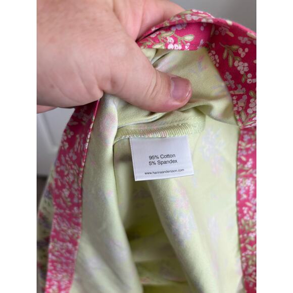 Vintage y2k Hanna Andersson Womens Floral Pinafore Dress size 10 - Picture 6 of 6